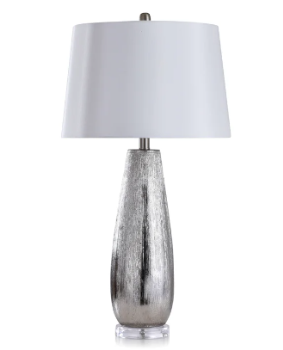 Stylecraft Pescara Silver Table Lamp