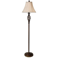 Stylecraft Barclay Antique Bronze Floor Lamp