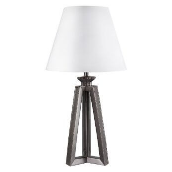 Ashley Tower Table Lamp with White Lampshade