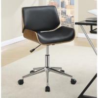Coaster Lana Black & Hardwood Desk Chair