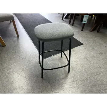 Stanley Ranger Charcoal Fabric Backless Barstools (set of 2)