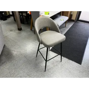 Stanley Ranger Light Grey Contoured Back Barstools (set of 2)