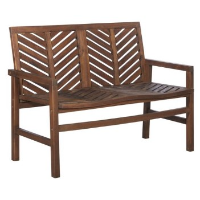 Stanley Ranger Dark Brown Chevron Outdoor Loveseat