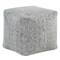 Homelegance Gradient Black & White Pouf Cube