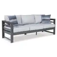 Ashley Outdoor Charcoal All-Weather Sofa