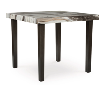 Ashley Jacqueline Replicated Marble Square Counter-Height Dining Table