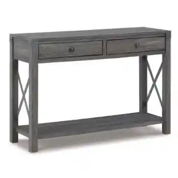 Ashley Bayshore Greyish Brown Console Table