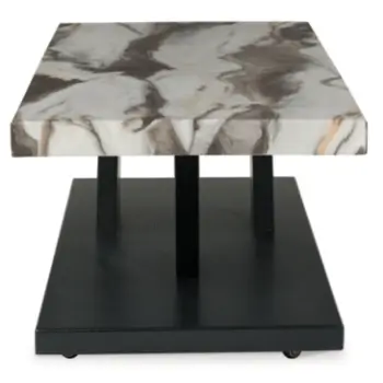 Ashley Cooper Faux Marble End Table