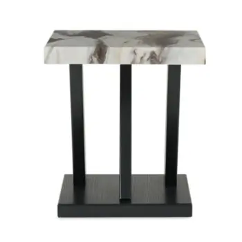 Ashley Cooper Faux Marble End Table