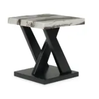 Ashley Cooper Faux Marble End Table