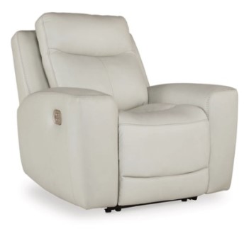 Ashley Mendocino Coconut Leather Dual Power Recliner