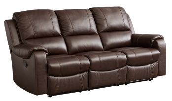 Ashley Glendale Dark Brown Leather Reclining Sofa