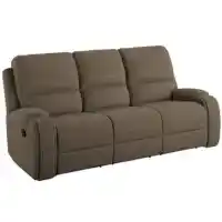 Emerald Adrian Brown Reclining Sofa with Dropdown Table & USB
