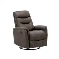 Emerald Danyon Tawny Microsuede Swivel Glider Recliner
