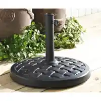 Stanley Ranger Black Weave Round Outdoor Umbrella Base