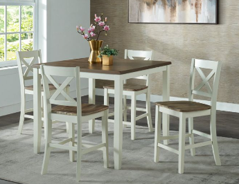Vilo Home Carmel Counter-Height Dining Set with 4 Barstools