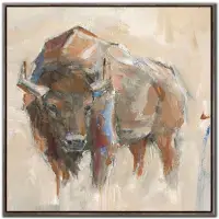 Streamline Pastel Bison II 24x24 Wall Art