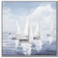 Streamline Sailboat Symphony II 20x20 Wall Art