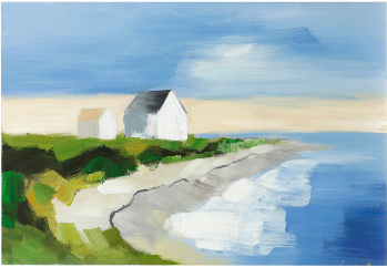 Seaside Cottages Wall Art Panel