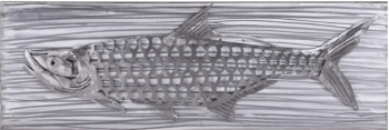 Stylecraft Silver Fish Polished Metal Wall Art