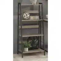 Ashley Simple Metal & Wood-Look Bookcase