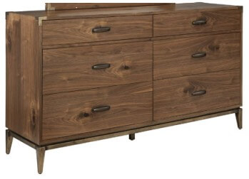 Modus Adler Hardwood Dresser with Metal Base