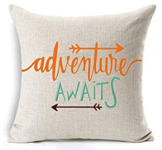 Adventure Awaits Throw Pillow