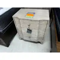 Albion Grey Contoured-Front Nightstand