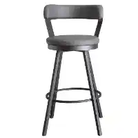 Homelegance Appert Grey 24-Inch Swivel Bar Stool