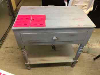 Vintage Furniture Arabella Accent Table in Grey