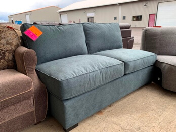 Jonathan Louis Caprice Teal Armless Loveseat