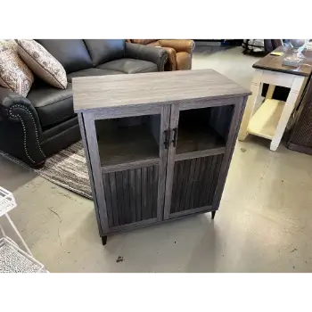 Stanley Ranger Ash Grooved Door Accent Cabinet