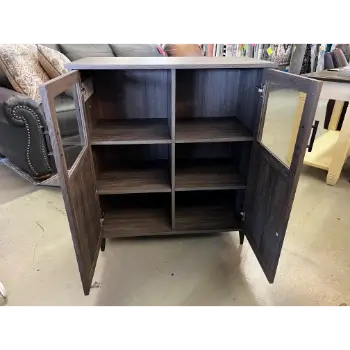 Stanley Ranger Ash Grooved Door Accent Cabinet