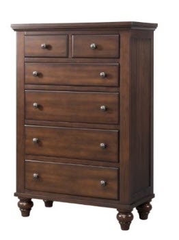 Ashley Cherry Finish 5-Drawer Chest