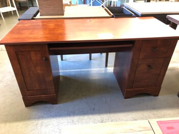 Ashley Maple Finish Desk with Drawers