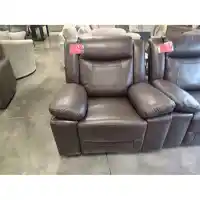 Jason Furniture Austin Dual Power Recliner in Coffee Brown Leather