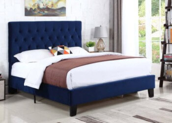 Emerald Amelia Navy King Bed