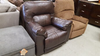 Ashley Barrettsville Dark Brown Faux Leather Recliner