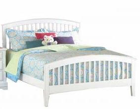 New Classic White Arched Full Bed