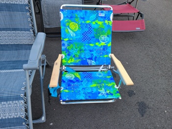 Outdoor Turquoise Folding Beach Chair