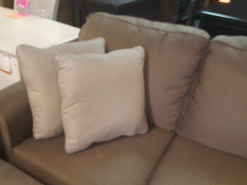 Ashley Beige Fabric Throw Pillows (set of 2)
