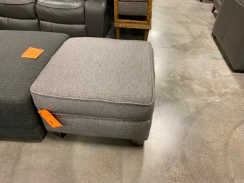 Homelegance Beige Square Ottoman