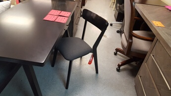 Coaster Black Hardwood Desk Chair