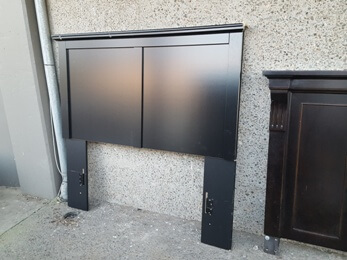Black Full Squared Headboard (blemish)