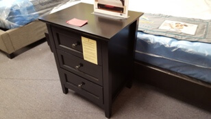 Modus Paragon Black 2-Drawer Nightstand (blemish)