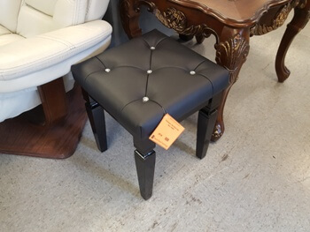 Homelegance Allura Black Vanity Bench