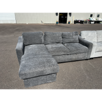 Coddle Aria Charcoal Sofa Chaise with Pop-Up Sleeper (blemished)