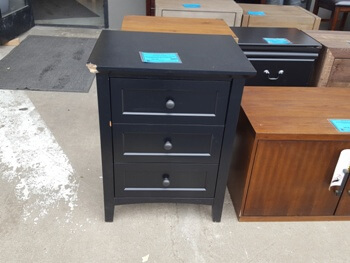 Modus Paragon Black 2-Drawer Nightstand (blemish)