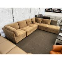 Jason Furniture Sereen Brown Fabric 6-Piece Modular Sectional (blemished)