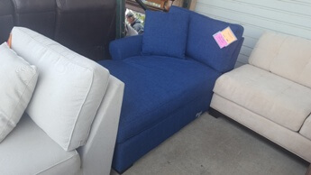 Jonathan Louis Bennett Indigo Chaise